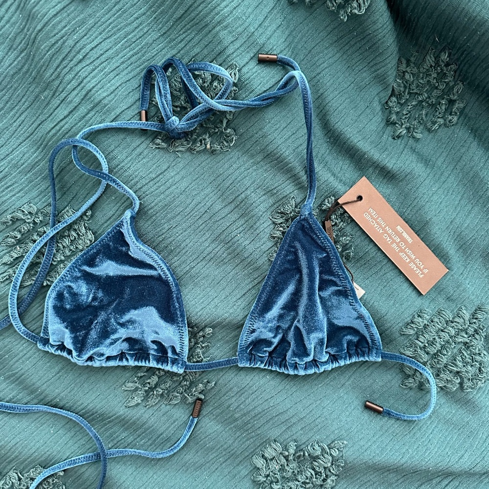 Triangl Bikini Blue Velvet